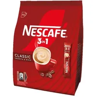 NESCAFE 3 in 1 Classic Instant Kaffee Beutel Smooth Rich - je 10 Sticks x 15,5g