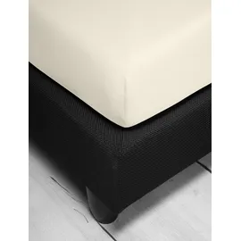 IRISETTE Spannbettlaken Jersey 150 x 200 cm beige