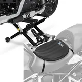 Set: Motorrad Hebebühne Midlift XL bis 500kg sw ConStands mit Gel Sitzkissen Neopren L Gelkissen Sitzauflage sw