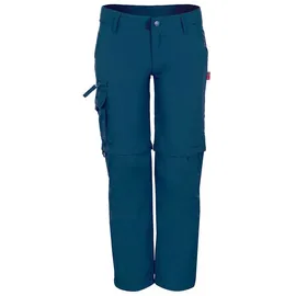TROLLKIDS Oppland Zipp-Off-Trekkinghose Blau 128
