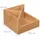 Relaxdays Stiftehalter Bambus Natur 3 Fächer 10,5 x 16,5 x 16,5 cm