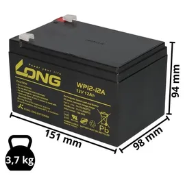 KungLong Ersatzakku kompatibel für APC RBC6 APC Smart UPS 700/1000/1500 & Back UPS Pro 1000