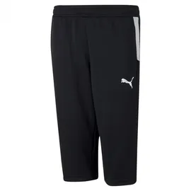 Puma teamLIGA 3/4 Trainingshose Schwarz/Weiß 140