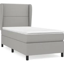 vidaXL Boxspringbett 100 x 200 cm Hellgrau