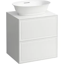 Laufen The new Classic Schubladenelement, 2 Schubladen, 575x455x600mm, zu WT-Schale H812852/3, H4060020856271, 57,5x60x45,5cm, für Waschtisch-Schale, Verkehrsgrau