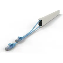 PATCHBOX patchbox.one Kupferkassette 46RU 2,5 m, Cat. 6a, U/UTP, PoE++, blau
