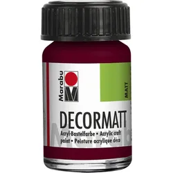 Marabu 140139034 Marabu Decormatt Acryl Bordeaux 034, 15 ml