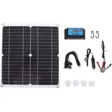 Zoternen - 20 w Monokristallines Solarpanel-Set, 10 a, Solarladeregler, IP65, Wasserdichtes Solarpanel für den Außenbereich