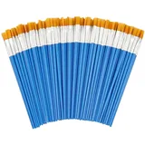 Relaxdays Pinsel Set 100-teilig, Acryl-, Öl- & Wasserfarben, Hobby & Schule, Nylon-Borsten, Malpinsel-Set, Mehrfarbig