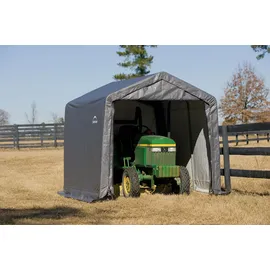 ShelterLogic Shed-in-a-Box Foliengerätehaus 9m2 grau