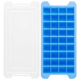 PhoneNatic Verschließbare Silikon Eiswürfelform für 36 Eiswürfel-in blau