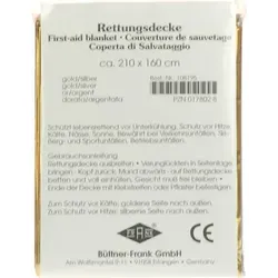 RETTUNGSDECKE KFZ 160x210 cm gold/silber 1 St