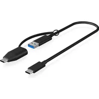 ICY BOX USB 3.2 Gen 2 Kabel USB-C USB-A + USB-C Schwarz
