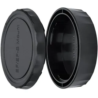 JJC Gehäusedeckel + Objektivdeckel (Hinten) für Canon EOS DSLR-Kameras und Canon EF/EF-S Mount-Objektiv (1 Set)