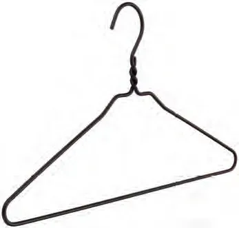 DRY CLEANER, Aluminiumbügel Schwarz