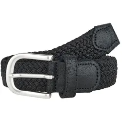 Alberto 8574 geflochtener Damengürtel schwarz