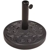 deluke Sonnenschirmständer POTI 12 kg Kunststoff Schwarz