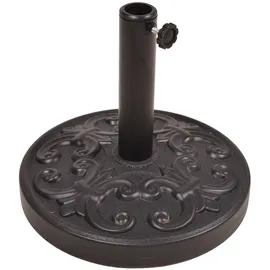 deluke Sonnenschirmständer POTI 12 kg Kunststoff Schwarz