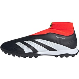 adidas Predator League Laceless Turf Boots Sneaker, Core Black Cloud White Solar Red, 41 1/3 EU