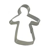 LARES Ausstechform 1120, Frau 14cm, Weißblech, Riesen Ausstechformen für Weihnachten - Made in Germany