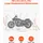 Vevor Motorrad Abdeckplane 2790x1095x1600 mm Zeltgarage