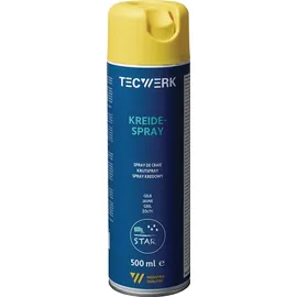 tecwerk Kreidespray Gelb 0,5 l