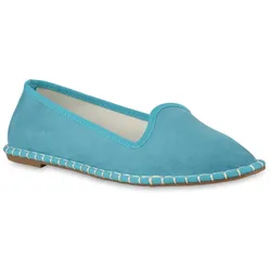 Damen Slip Ons in Grün