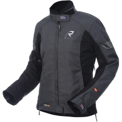 Rukka Start-R Damen Motorrad Textiljacke, schwarz-grau, Größe 40