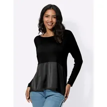 Sieh an! Rundhals-Shirt Schwarz 48