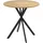 Homcom Runder Küchentisch Ø 80 cm Eiche beige