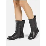 felmini wide fit Stiefel Stiefel Leder - Schwarz - 40