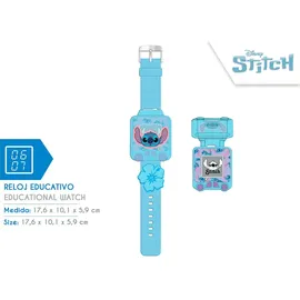 Disney Lilo und Stitch Digitaluhr 1-tlg Gehäusefarbe Blau Silikonarmband Blau
