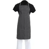 Whites Chefs Clothing Gastronoble Whites Latzschürze schwarz weiß gestreift