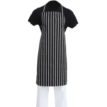 Whites Chefs Clothing Gastronoble Whites Latzschürze schwarz weiß gestreift