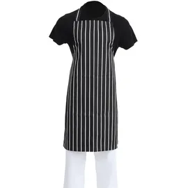 Whites Chefs Clothing Gastronoble Whites Latzschürze schwarz weiß gestreift