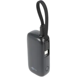 goobay Powerbank 20.000 mAh mit integriertem USB-CTM-Kabel