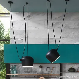 Flos AIM Small LED-Pendelleuchte mit Baldachin,