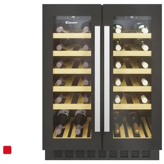 Candy Ccvb60d/1 Keller Vino 10 Regale 38 Flaschen Schwarz Classe D
