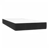 vidaXL Taschenfederkernmatratze Schwarz 80x210x20 cm Samt