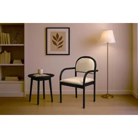 Home Affaire Armlehnstuhl ROMA Massivholz beige/schwarz