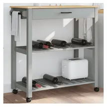 vidaXL Küchenwagen MONZA 84x40x90 cm Massivholz Kiefer