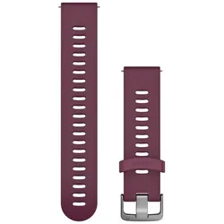 Garmin Schnellwechsel-armband, Silikon merlot/silber 20 mm