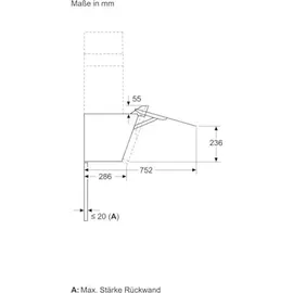 Bosch DWK87FN60 Kopffreihaube 80 cm Schwarz