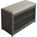 Hti-Living Schuhschrank 70 x 45 x 32 cm grau / grau