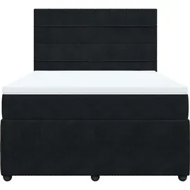 vidaXL Boxspringbett 140 x 200 cm Schwarz