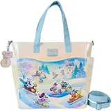 Loungefly Disney Mickey and Friends Winter Wonderland Convertible Tote