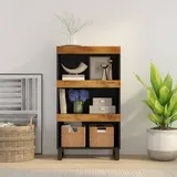 Beistellschrank 60x33x107 Cm Massivholz Mango