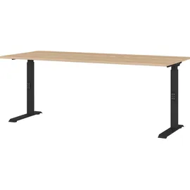 Germania Schreibtisch Lissabon Eiche Nachbildung / Schwarz