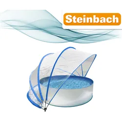 Steinbach Cabrio Dome Ø 440 x 220 cm blau - Gartendach & Pooldach für Aufstellpools