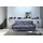 exxpo - sofa fashion 3-Sitzer EXXPO - SOFA FASHION "Side, toller Sitz- & Liegekomfort, Schlafsofa. Breite 222cm. hoher Fuß", blau, B:222cm H:89cm T:93cm, Sofas, mit Schlaffunktion, Bettkasten und hohe Holzfüße, Solitärmöbel